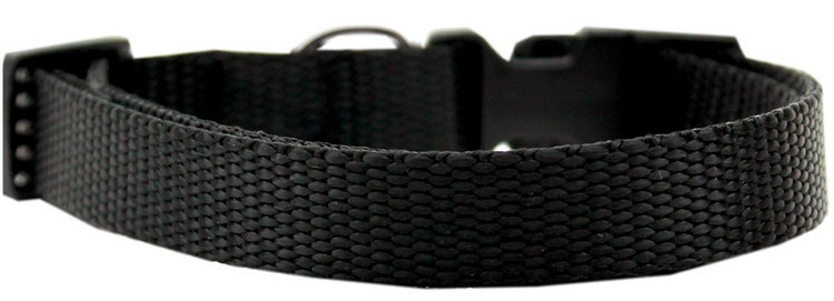 Plain Nylon Dog Collar XL Black